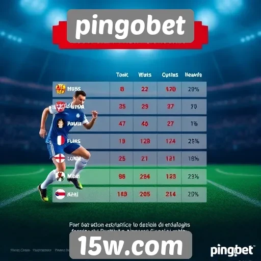 Estatísticas de jogadores no Pingobet